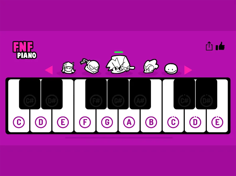 FNF Piano (ФНФ Пиано) [МОД: Бесконечные деньги, Монеты и Мега MOD] Screenshot 4