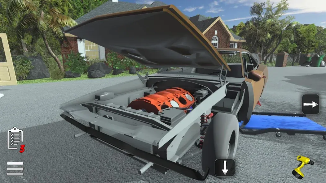 Fix My Car: Muscle Restoration [МОД: Все открыто, Дополнительные деньги и Меню MOD] Screenshot 2