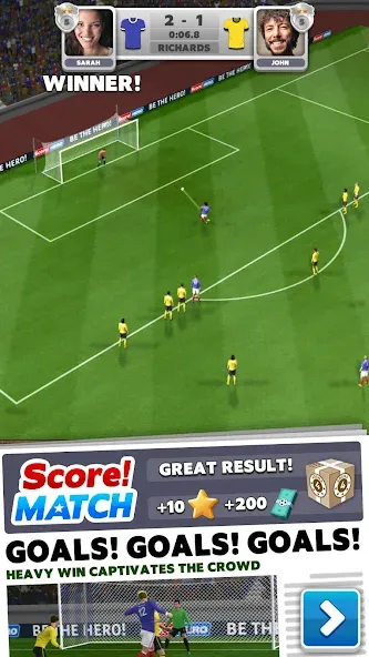 Score! Match — PvP Soccer [MOD: Premium/Unlocked] - Скриншот 1