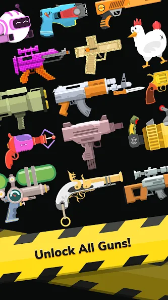 Gun Idle (Ган Айдл) [МОД: Меню, Бесконечные монеты и Открытые уровни] Screenshot 1