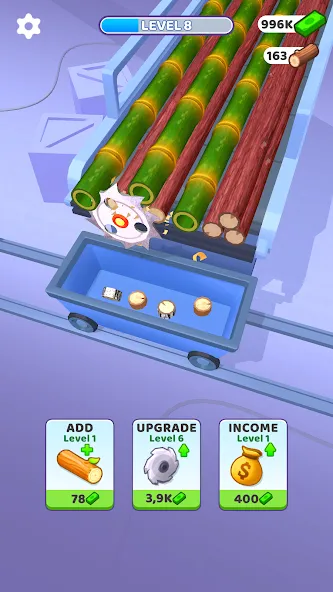 Idle Cutter: Wood Slice (Айдл Катер) [МОД: Много монет, Открытые уровни и Мега MOD] Screenshot 5