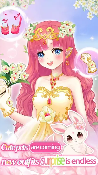 Dream Flower Dressup [МОД: Бесконечные деньги, Монеты и Мега MOD] Screenshot 1