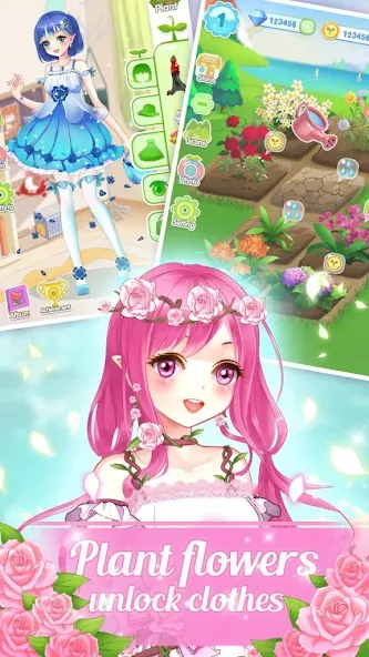Dream Flower Dressup [МОД: Бесконечные деньги, Монеты и Мега MOD] Screenshot 3
