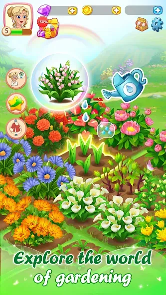 Dream Flower Dressup [МОД: Бесконечные деньги, Монеты и Мега MOD] Screenshot 5