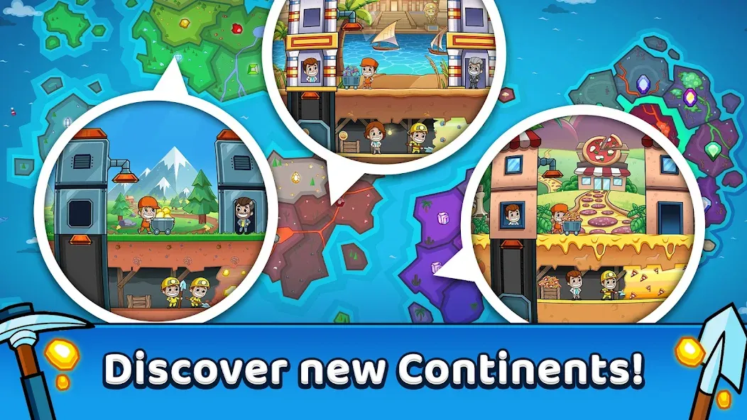 Idle Miner Tycoon: Gold Games [МОД: Много монет, Открытые уровни и Мега MOD] Screenshot 4