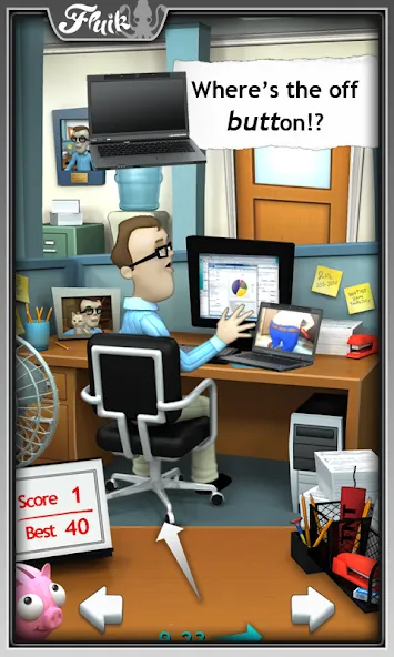 Office Jerk (Офисный задира) [МОД: Меню, Бесконечные монеты и Открытые уровни] Screenshot 1