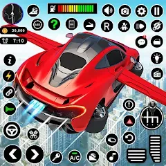 Скачать Flying Car Robot Shooting Game [МОД: Много денег, Монет и Все открыто] | Взлом Flying Car Robot Shooting Game на Андроид