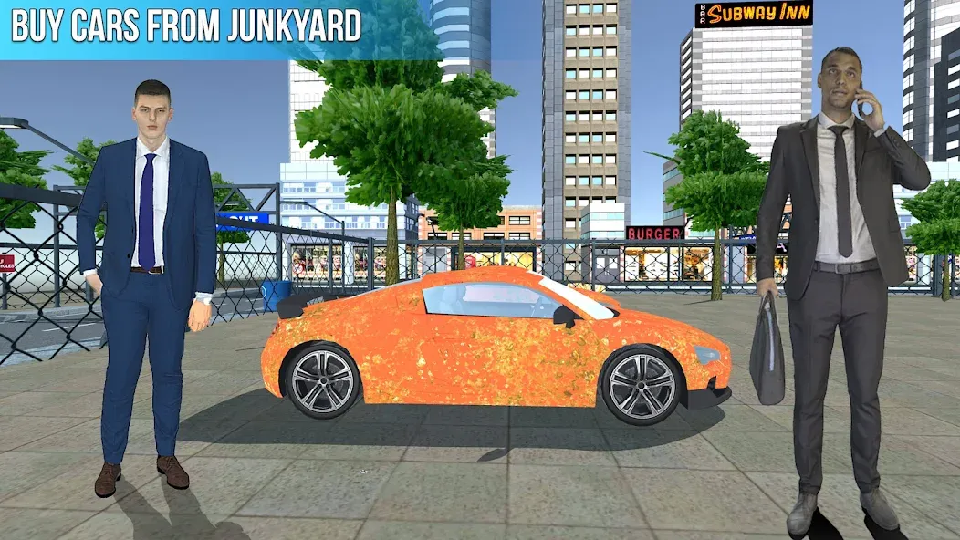 Used Car Dealers Job Simulator [МОД: Деньги, Монеты и Меню MOD] Screenshot 2