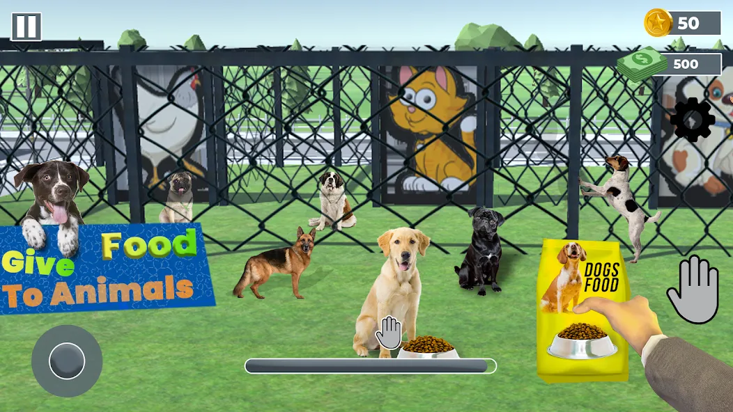 Animal Shelter: Pet Rescue 3D [МОД: Деньги, Монеты и Меню MOD] Screenshot 1