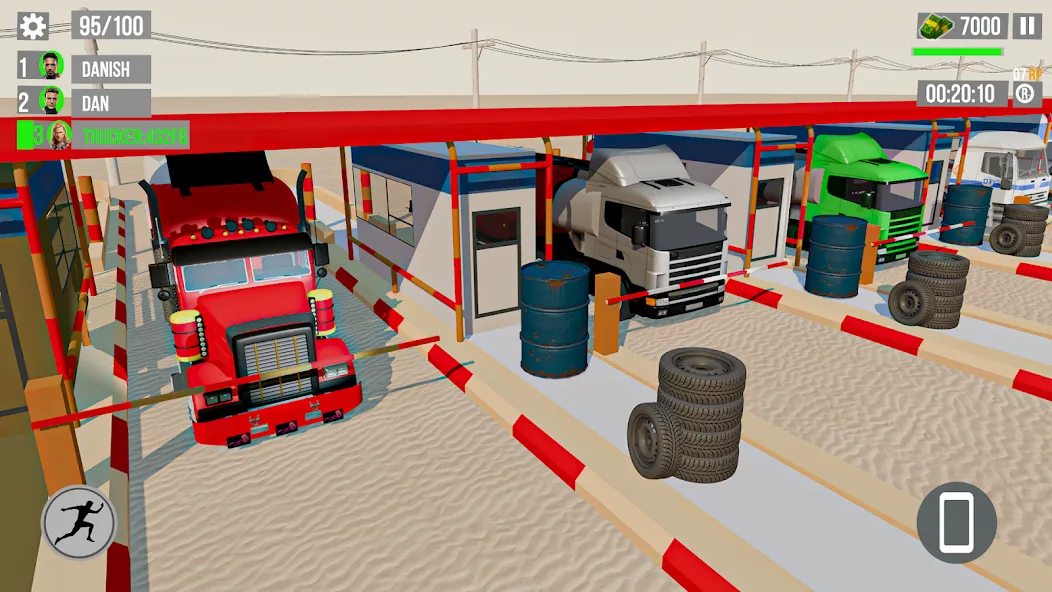 Euro Truck Gas Station Games [МОД: Меню, Бесконечные монеты и Открытые уровни] Screenshot 4