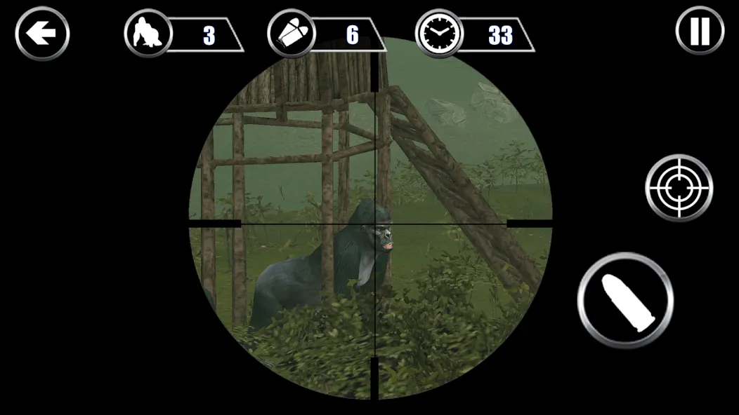 Gorilla Hunter: Hunting games (Горилла Хантер) [МОД: Много денег, Монет и Все открыто] Screenshot 1