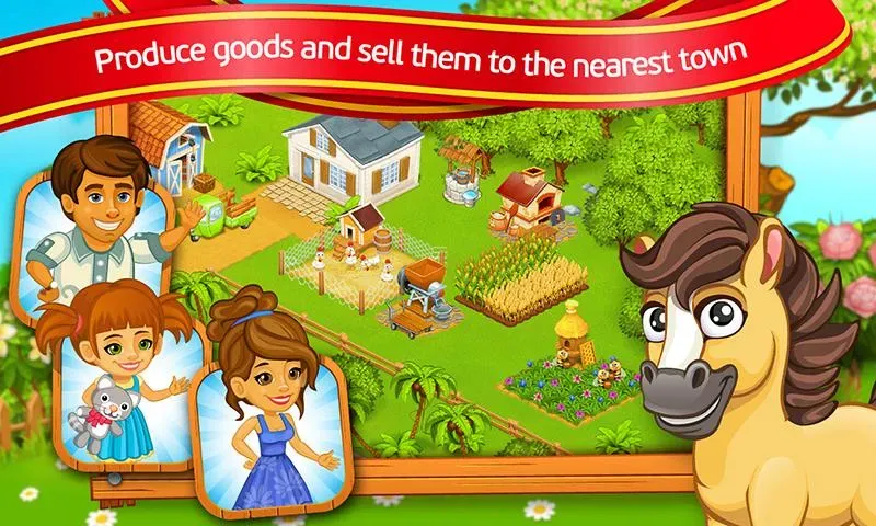 Farm Town: Cartoon Story [МОД: Деньги, Монеты и Меню MOD] Screenshot 4