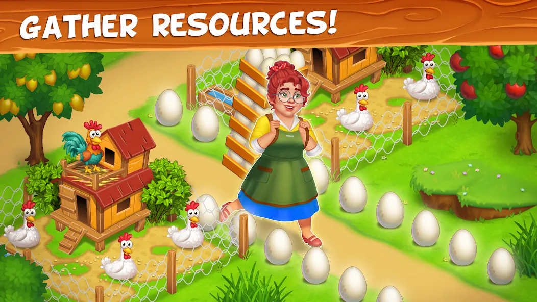 Farm Town - Family Farming Day (Фарм Таун) [МОД: Деньги, Монеты и Меню MOD] Screenshot 3