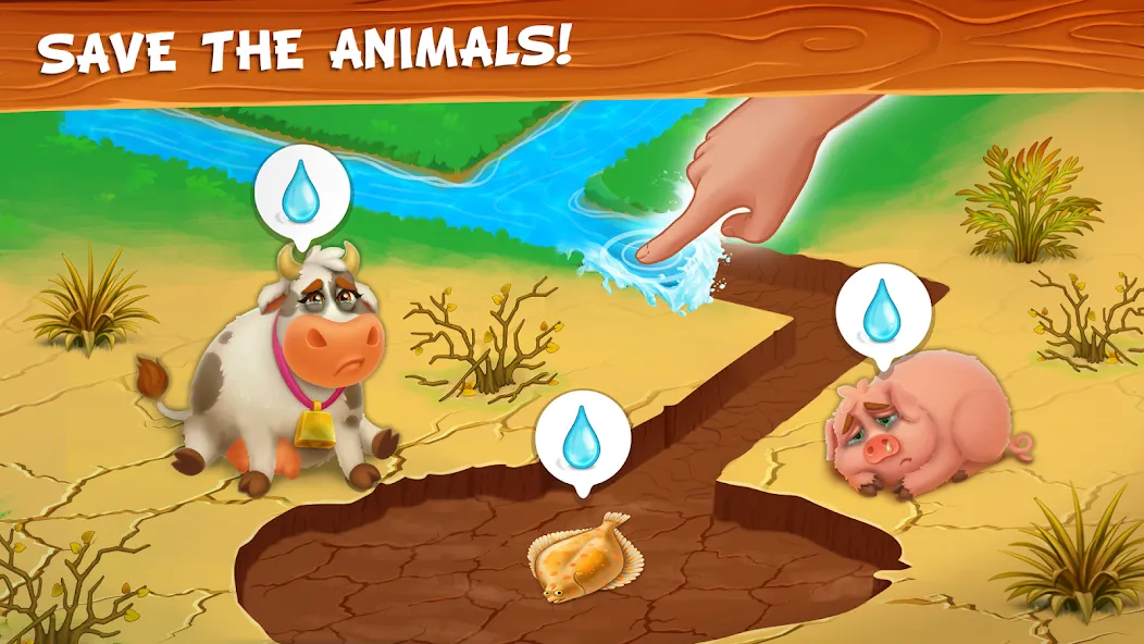 Farm Town - Family Farming Day (Фарм Таун) [МОД: Деньги, Монеты и Меню MOD] Screenshot 5