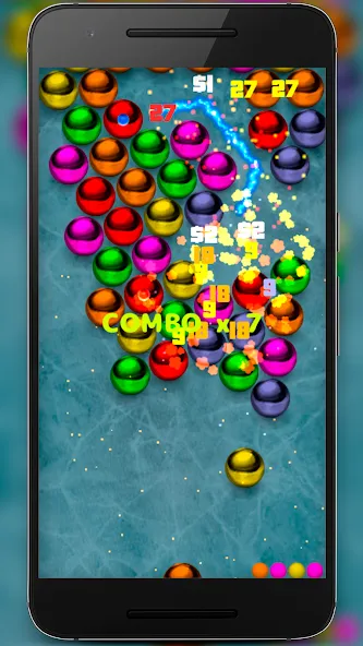 Magnetic balls bubble shoot [МОД: Деньги, Монеты и Меню MOD] Screenshot 3
