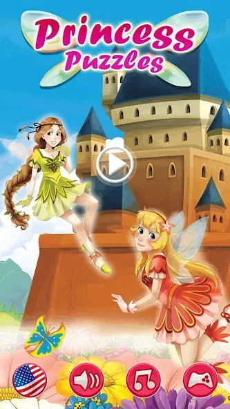 Princess Girls Puzzles - Kids [МОД: Все открыто, Дополнительные деньги и Меню MOD] Screenshot 1