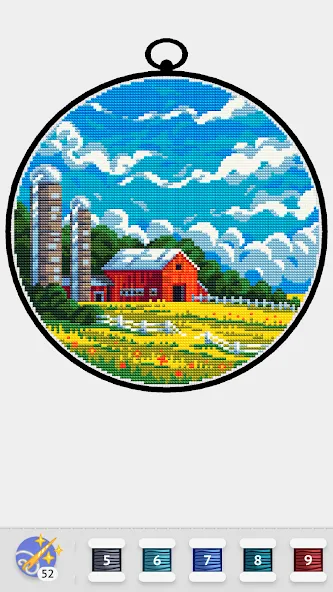 Cross Stitch Club (Кросс Стич Клуб) [МОД: Все открыто, Дополнительные деньги и Меню MOD] Screenshot 2