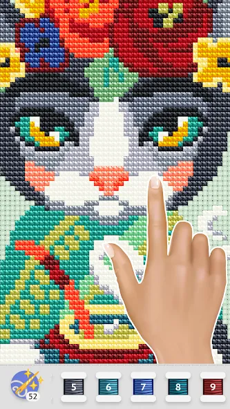 Cross Stitch Club (Кросс Стич Клуб) [МОД: Все открыто, Дополнительные деньги и Меню MOD] Screenshot 3