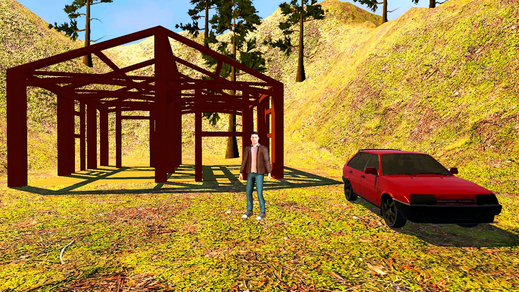 VAZ Driving Simulator: LADA [МОД: Меню, Бесконечные монеты и Открытые уровни] Screenshot 3