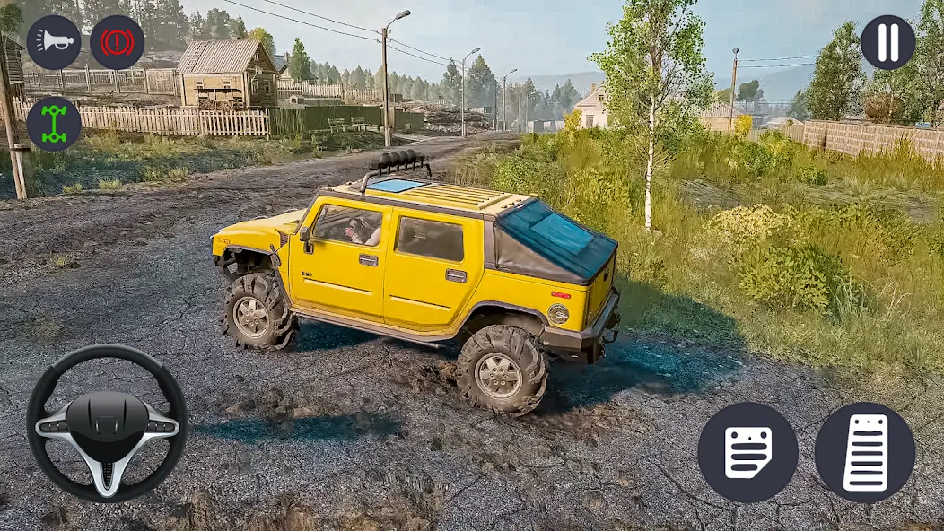4x4 Jeep Offroad Car Driving (Джип Оффроуд Автомобиль Вождения) [МОД: Меню, Бесконечные монеты и Открытые уровни] Screenshot 5