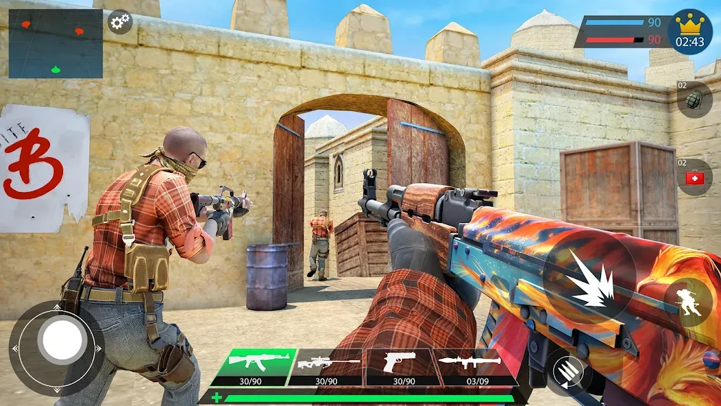Commando Gun Shooting Games 3D [МОД: Деньги, Монеты и Меню MOD] Screenshot 2