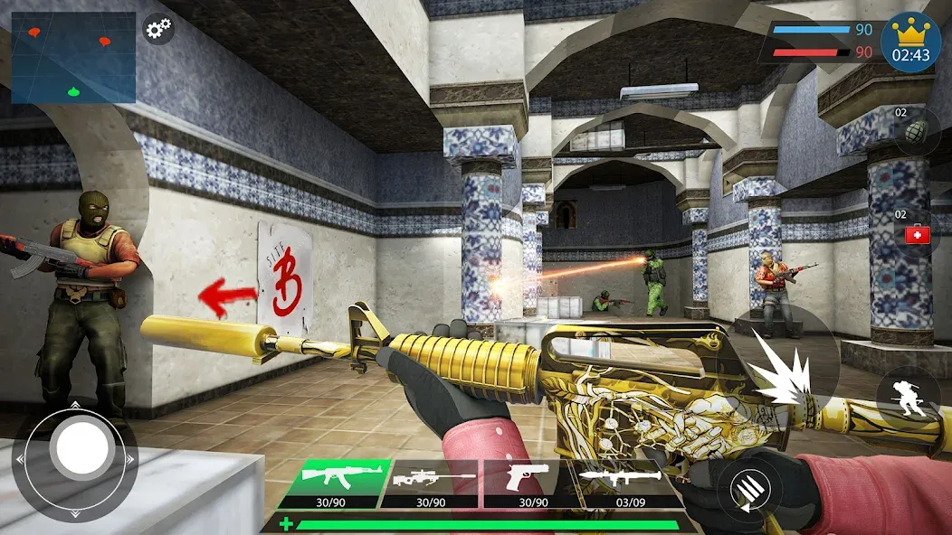 Commando Gun Shooting Games 3D [МОД: Деньги, Монеты и Меню MOD] Screenshot 4