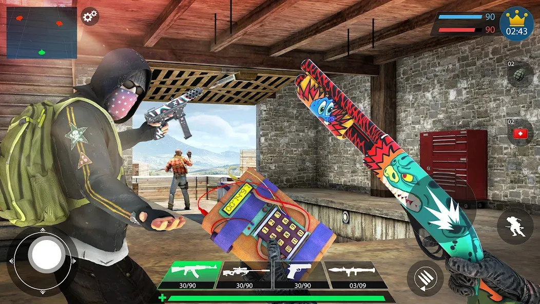 Commando Gun Shooting Games 3D [МОД: Деньги, Монеты и Меню MOD] Screenshot 5
