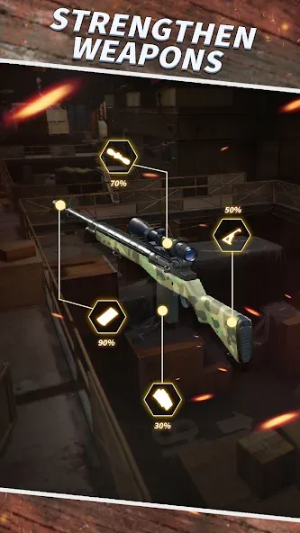 Sniper Shooting : 3D Gun Game [МОД: Много денег, Монет и Все открыто] Screenshot 1