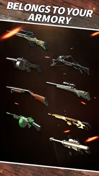 Sniper Shooting : 3D Gun Game [МОД: Много денег, Монет и Все открыто] Screenshot 3