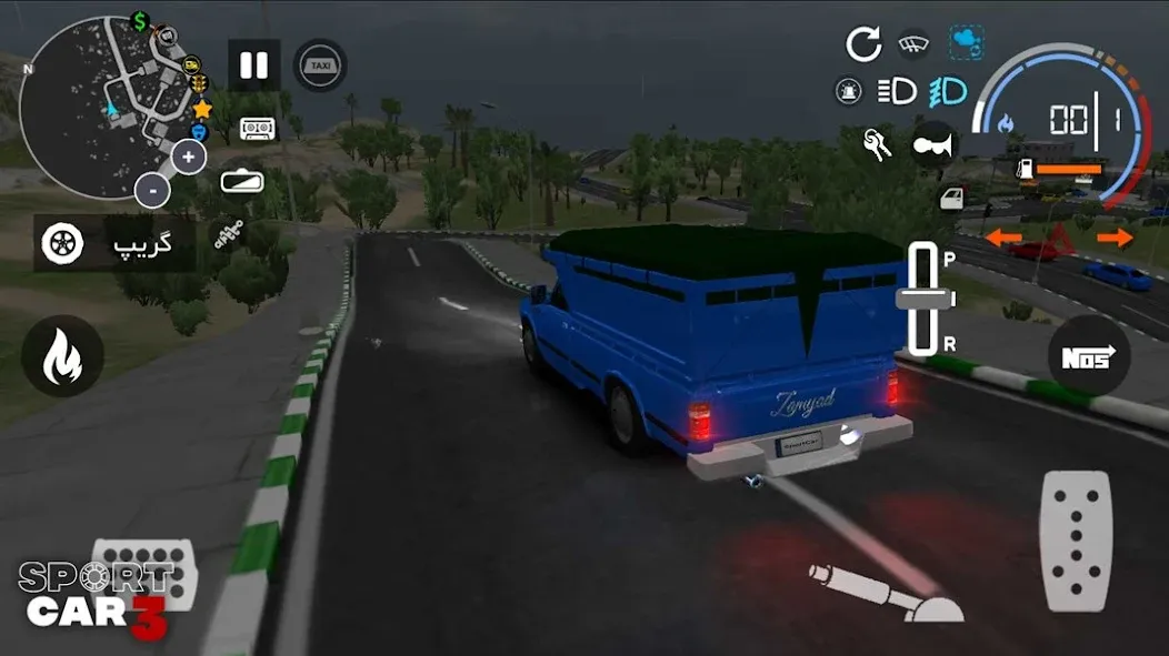 Sport car 3 : Taxi & Police - (Спорткар 3) [МОД: Все открыто, Дополнительные деньги и Меню MOD] Screenshot 2