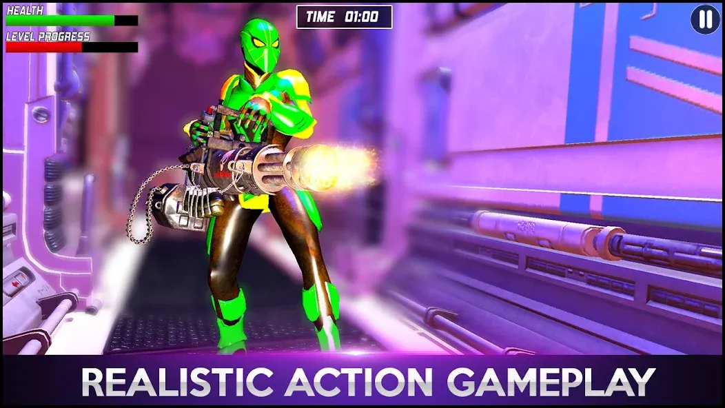 Strange Robot Spider hero Game [MOD: Разблокировано] - Скриншот 4