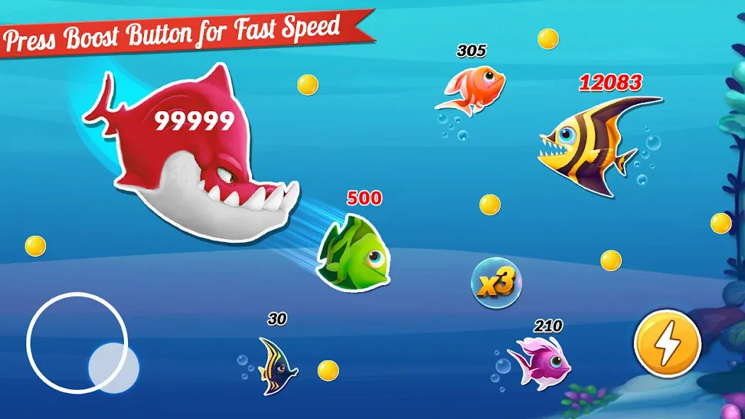 Fish.IO Fish Games Shark Games (Фиш Ай О Фиш Геймс Шарк Геймс) [МОД: Много монет, Открытые уровни и Мега MOD] Screenshot 1
