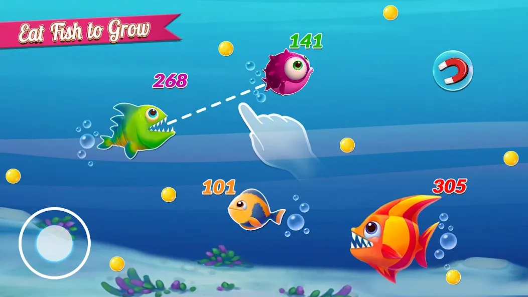 Fish.IO Fish Games Shark Games (Фиш Ай О Фиш Геймс Шарк Геймс) [МОД: Много монет, Открытые уровни и Мега MOD] Screenshot 5