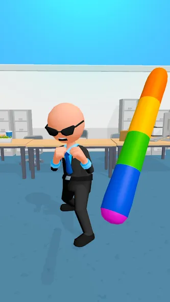 Crazy Office — Slap & Smash [МОД: Деньги, Монеты и Меню MOD] Screenshot 1