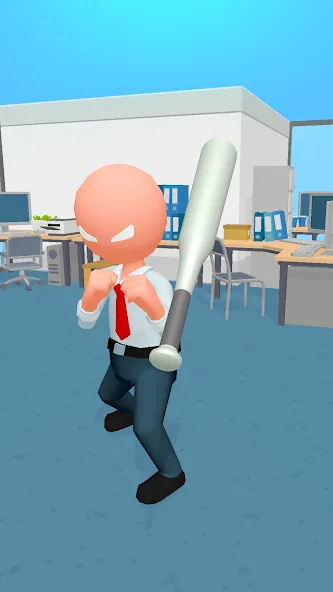 Crazy Office — Slap & Smash [МОД: Деньги, Монеты и Меню MOD] Screenshot 3