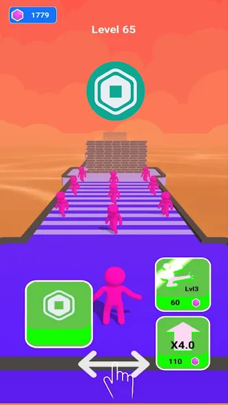Robux Loto Run (Робукс Лото Ран) [МОД: Много денег, Монет и Все открыто] Screenshot 1