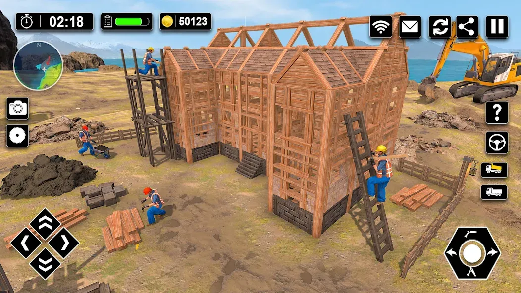 Wood House Construction Game [МОД: Бесконечные деньги, Монеты и Мега MOD] Screenshot 3