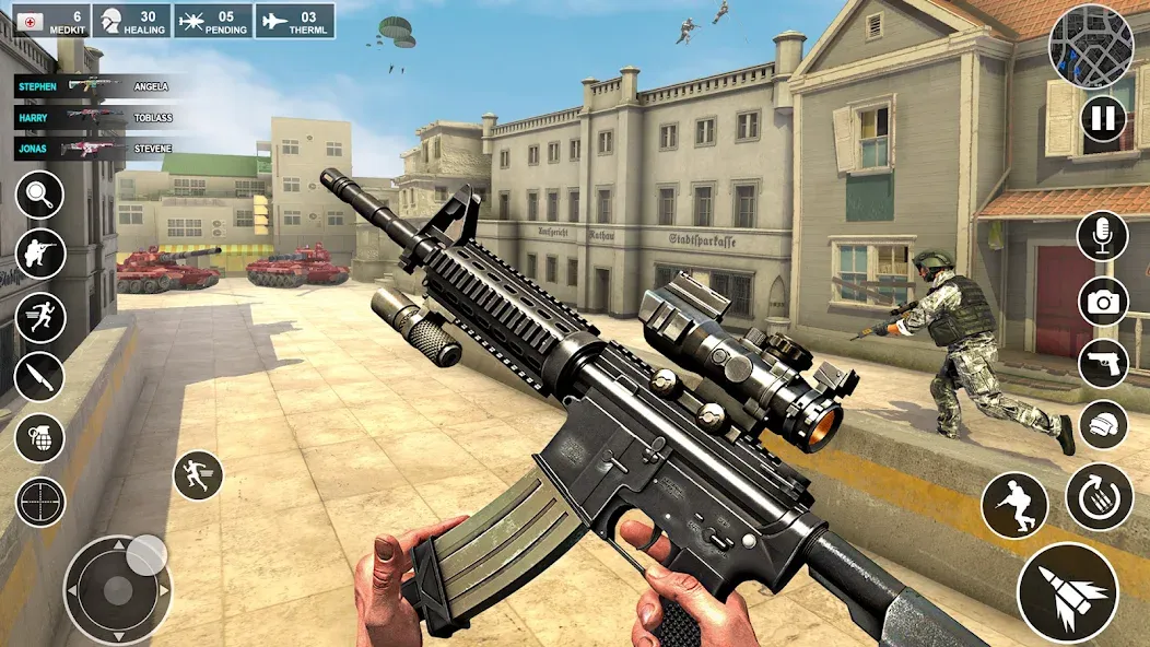 Anti Terrorist Shooting Game [МОД: Меню, Бесконечные монеты и Открытые уровни] Screenshot 1