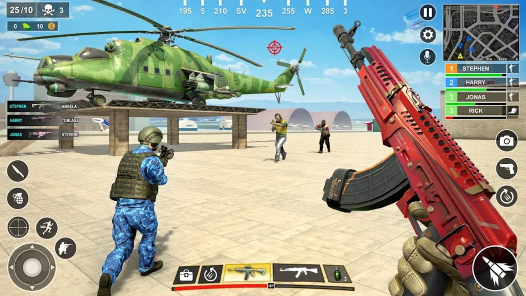 Anti Terrorist Shooting Game [МОД: Меню, Бесконечные монеты и Открытые уровни] Screenshot 2
