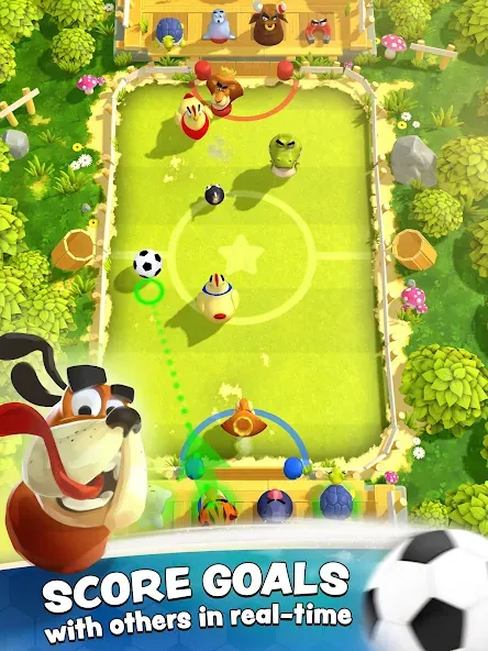 Rumble Stars Football (Рамбл Старс) [МОД: Меню, Бесконечные монеты и Открытые уровни] Screenshot 1
