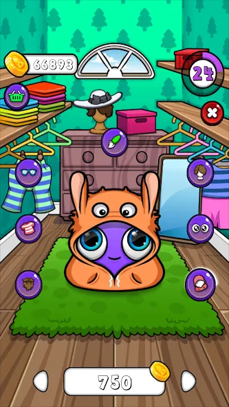 Moy 7 - Virtual Pet Game [МОД: Меню, Бесконечные монеты и Открытые уровни] Screenshot 4