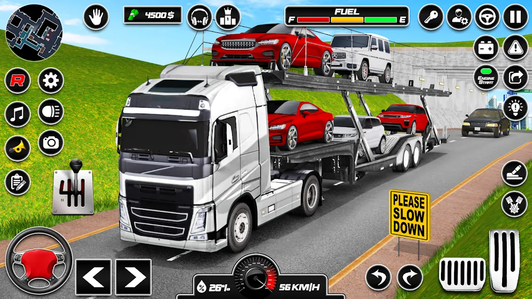Car Transporter 3d:Truck Games [МОД: Бесконечные деньги, Монеты и Мега MOD] Screenshot 1