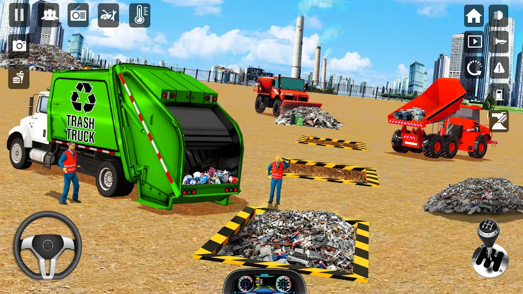 Trash Truck Games Simulator 3D [MOD: Много монет/Энергии] - Скриншот 3