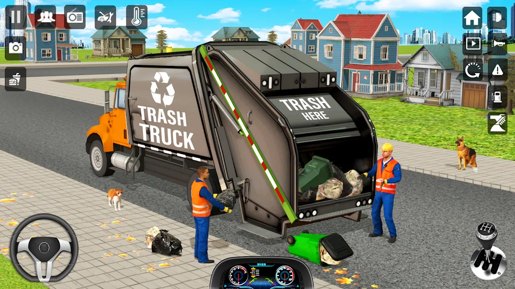 Trash Truck Games Simulator 3D [MOD: Много монет/Энергии] - Скриншот 4