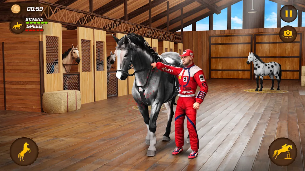 Horse Racing Game: Horse Games [МОД: Меню, Бесконечные монеты и Открытые уровни] Screenshot 1