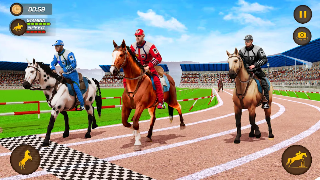Horse Racing Game: Horse Games [МОД: Меню, Бесконечные монеты и Открытые уровни] Screenshot 2