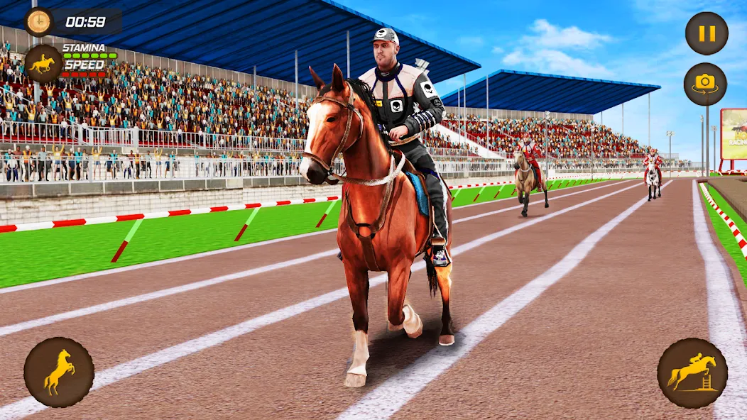 Horse Racing Game: Horse Games [МОД: Меню, Бесконечные монеты и Открытые уровни] Screenshot 3
