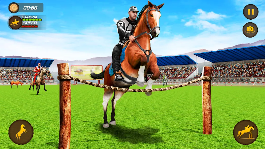 Horse Racing Game: Horse Games [МОД: Меню, Бесконечные монеты и Открытые уровни] Screenshot 5