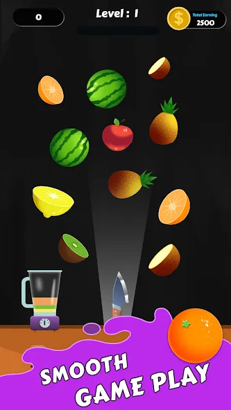 Fruit Cut Master - Crazy Slash (Фрут Кат Мастер) [МОД: Много монет, Открытые уровни и Мега MOD] Screenshot 1