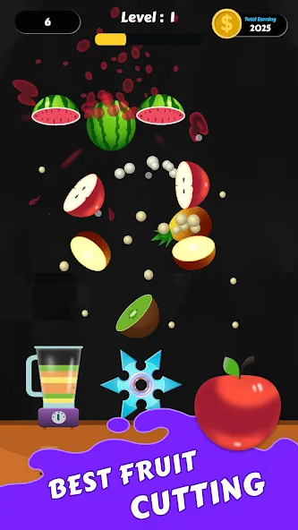 Fruit Cut Master - Crazy Slash (Фрут Кат Мастер) [МОД: Много монет, Открытые уровни и Мега MOD] Screenshot 3